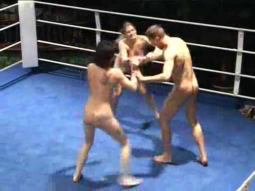 Nude Wrestling Threesome With Guy And Two Chicks Fetish Porn
